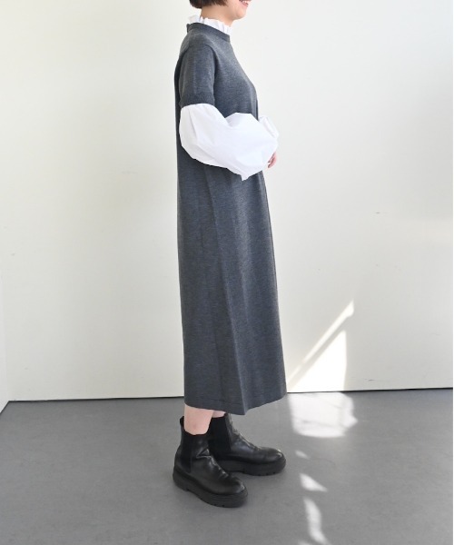 Marilyn Moon（マリリンムーン） ワンピース 14g wool 2way sleeve one