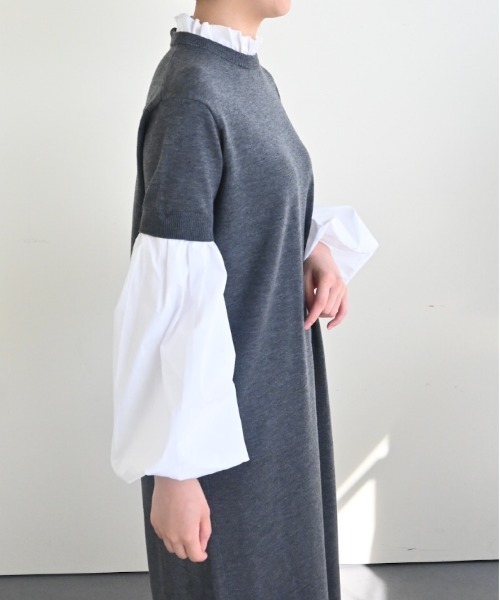 Marilyn Moon（マリリンムーン） ワンピース 14g wool 2way sleeve one