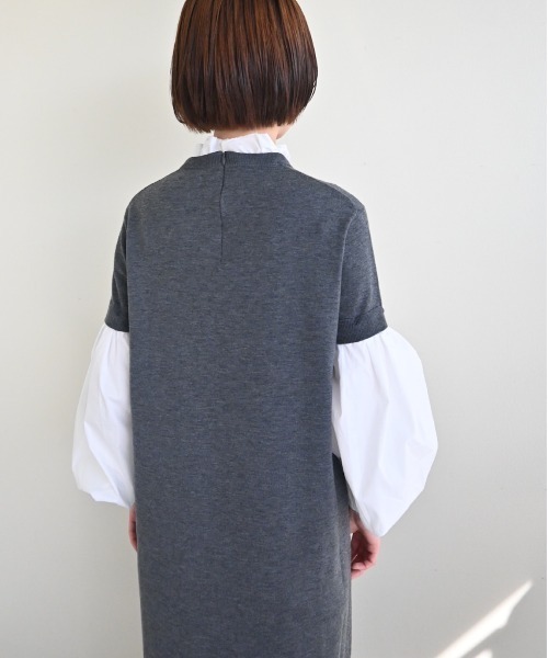 Marilyn Moon（マリリンムーン） ワンピース 14g wool 2way sleeve one