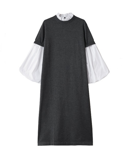 Marilyn Moon（マリリンムーン） ワンピース 14g wool 2way sleeve one