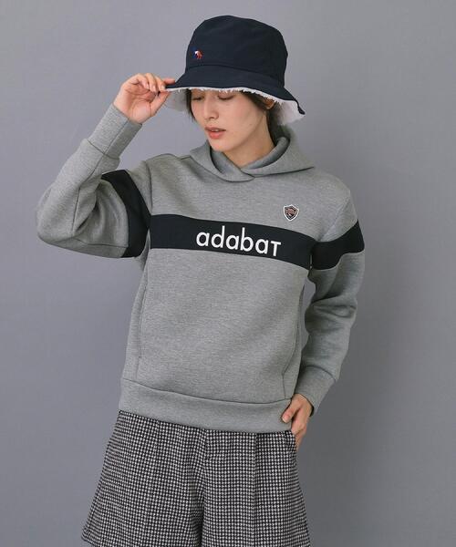 adabat（アダバット） パーカー 「ADABAT NAVY」ブロッキングライン