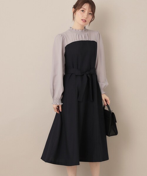 Couture Brooch ワンピース 「レイヤード風・きれいめ・通勤