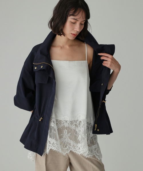 BABYLONE ヘムレースキャミソール　柳橋唯 BABYLONE（バビロン） キャミソール ヘムレースキャミソール