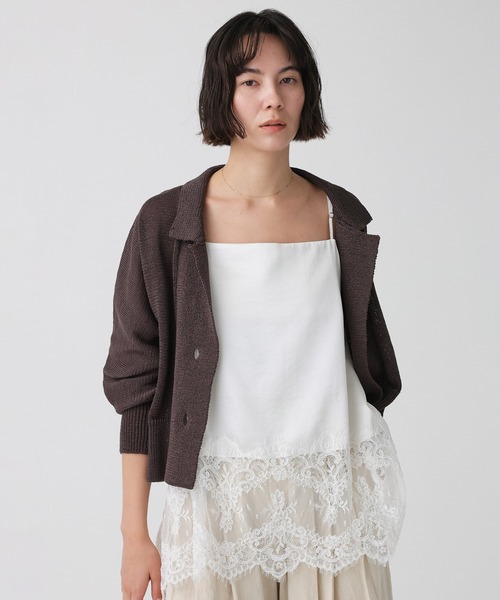 BABYLONE（バビロン） キャミソール ヘムレースキャミソール