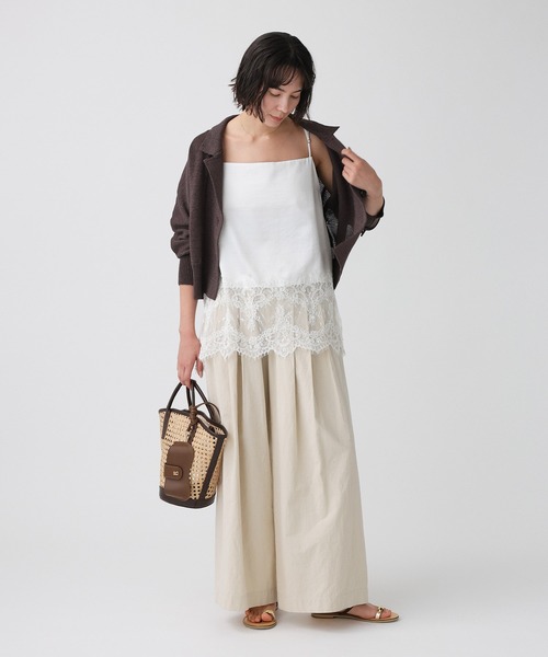 BABYLONE（バビロン） キャミソール ヘムレースキャミソール