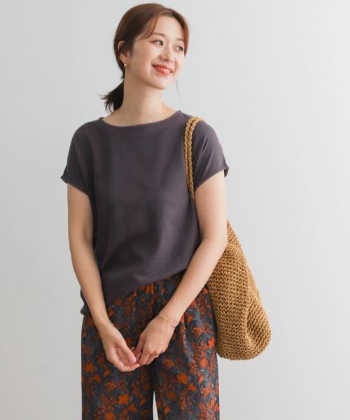 [URBAN RESEARCH DOORS] трикотаж с коротким рукавом MEDIUM бежевый женский 