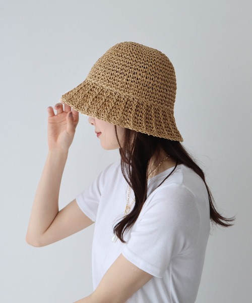 「BLUEEAST」 ハット FREE ベージュ レディース_画像8