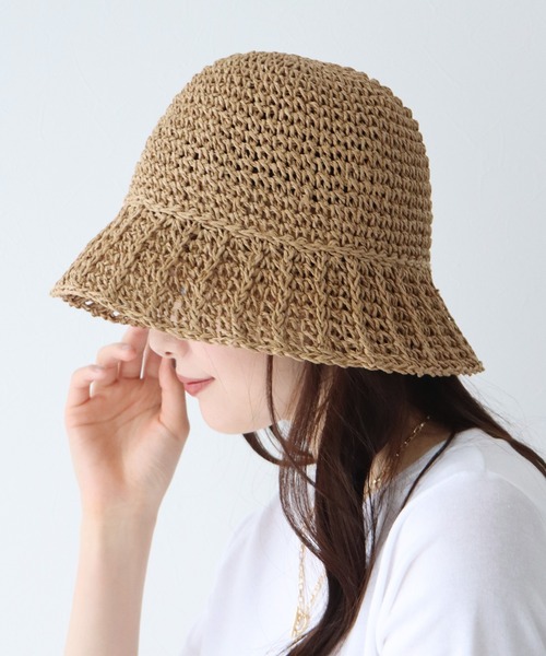 「BLUEEAST」 ハット FREE ベージュ レディース_画像9
