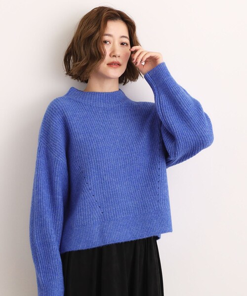 grove（グローブ） ニット セーター 「洗える」ふんわりウール混ボトル