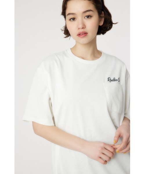 「RODEO CROWNS WIDE BOWL」 半袖ワンピース FREE アイボリー レディース_画像3