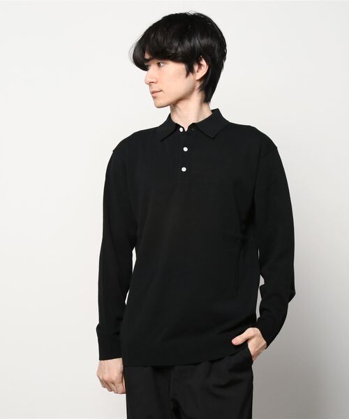 BEAMS+（ビームスプラス） 「BEAMS PLUS」 長袖ポロシャツ SMALL