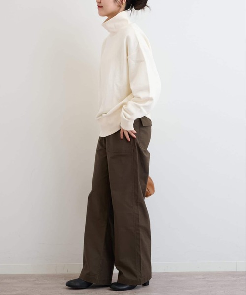 【JOURNALSTANDARDLUXE】ハイネックスリット 長袖スウェット JOURNAL STANDARD LUXE（ジャーナルスタンダード ラックス）の「《予約