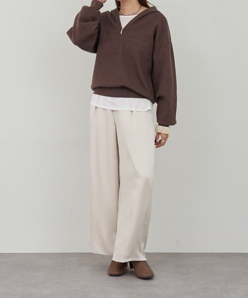 SHENERY（シーナリー） ニット セーター フーデッドジップニット