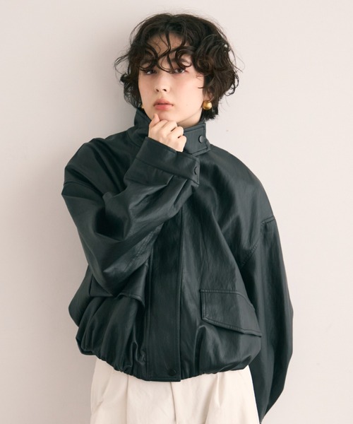 Trish（トリッシュ） ブルゾン アウター ソフトヴィーガンレザー