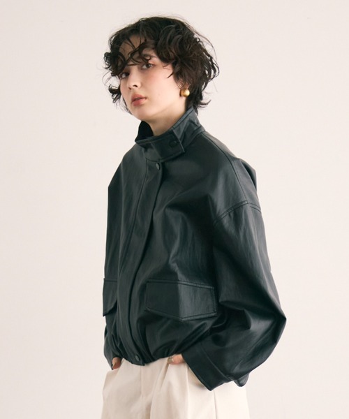 Trish（トリッシュ） ブルゾン アウター ソフトヴィーガンレザー
