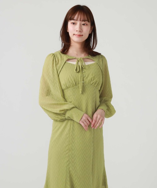 「archives」 ノースリーブワンピース MEDIUM アイボリー レディース_画像4