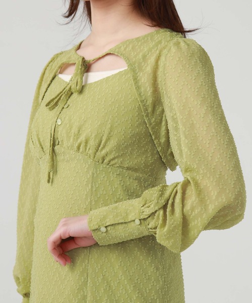 「archives」 ノースリーブワンピース MEDIUM アイボリー レディース_画像9