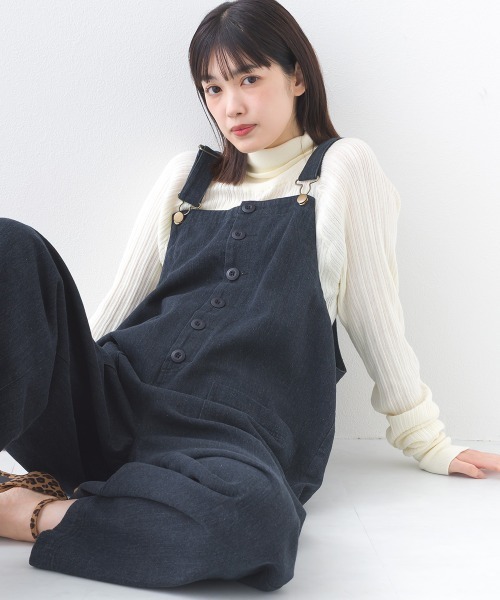 OMNES（オムネス） ニット セーター ランダムテレコタートルネック袖く