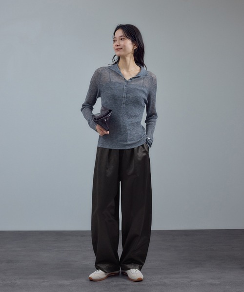 SALON adam et rope'（サロン アダム エ ロペ） パンツ サテンフェード