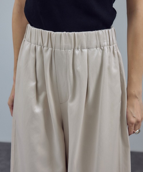 SALON adam et rope'（サロン アダム エ ロペ） パンツ サテンフェード