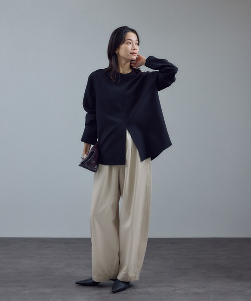 SALON adam et rope'（サロン アダム エ ロペ） パンツ サテンフェード