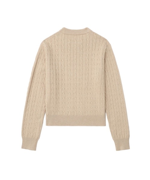 A BATHING APE（アベイシングエイプ） ニット セーター PU BADGE CABLE