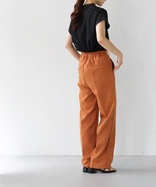 「HER CLOSET」 「SHE MO SHELLY」半袖ブラウス M チャコールグレー レディース_画像8