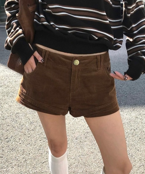 SHEENA（シーナ） パンツ コーデュロイショートパンツ レディース