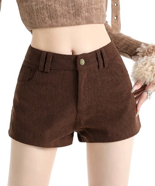 SHEENA（シーナ） パンツ コーデュロイ コーデュロイショートパンツ
