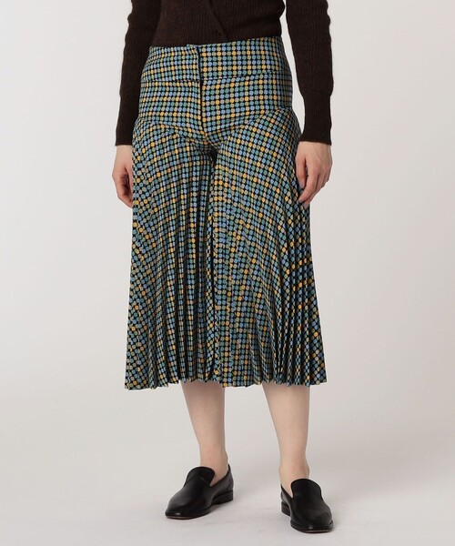 「FUMIKA_UCHIDA」 クロップドパンツ 36 ブルー レディース_画像3