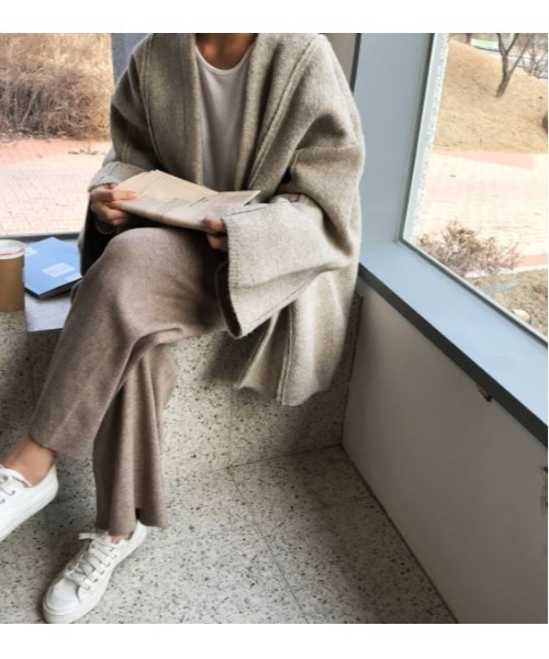 「MAISON BREEZE」 ニットカーディガン FREE アイボリー レディース_画像3