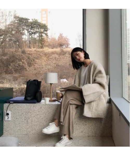 「MAISON BREEZE」 ニットカーディガン FREE アイボリー レディース_画像7