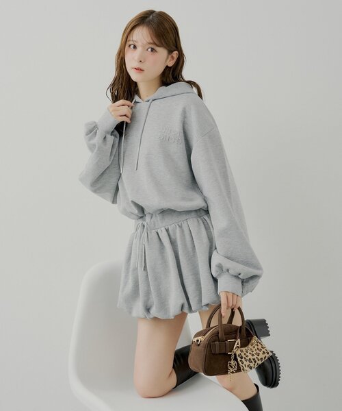 Chico（チコ） ワンピース スウェットバルーンミニワンピース