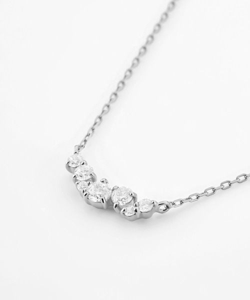 4℃（ヨンドシー） ネックレス シルバー ライン ネックレス レディース