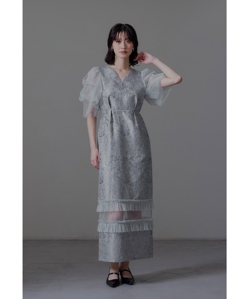 【新品未使用】Apolina 19AW ジャンヌドレスカーネーション niana（ニアナ） ドレス シアーアリュールドレス パーティードレス