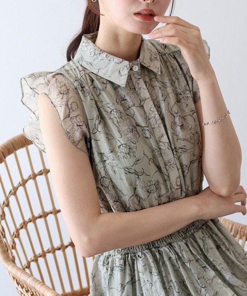 「BLUEEAST」 ノースリーブワンピース MEDIUM ミント レディース_画像3