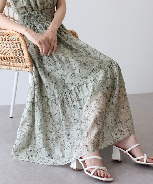 「BLUEEAST」 ノースリーブワンピース MEDIUM ミント レディース_画像4