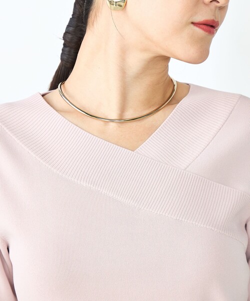 「NOLLEY'S Sophi」 半袖ニット 38 サックスブルー レディース_画像8