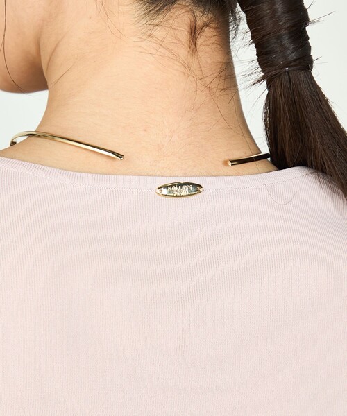 「NOLLEY'S Sophi」 半袖ニット 38 サックスブルー レディース_画像9