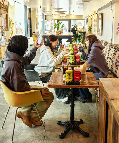 「FREAK'S STORE」 プルオーバーパーカー SMALL グレイッシュブルー メンズ_画像5