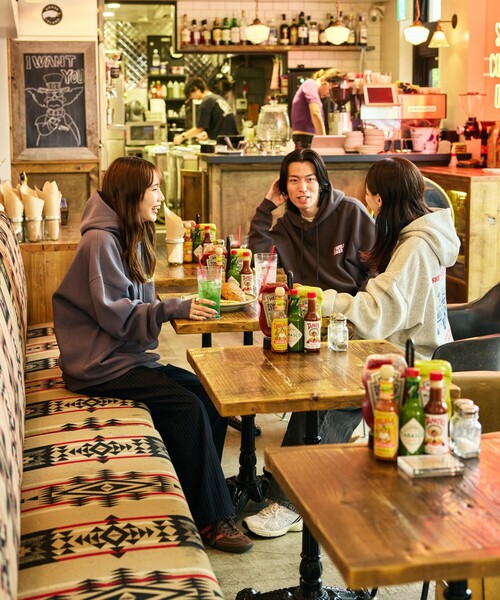 「FREAK'S STORE」 プルオーバーパーカー SMALL グレイッシュブルー メンズ_画像7