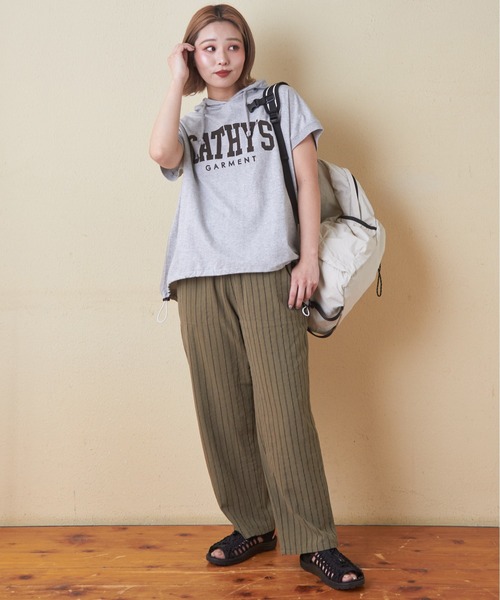 「CUBE SUGAR」 イージーパンツ M イエロー レディース_画像5