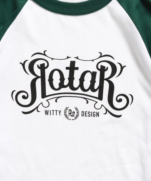 「ROTAR」 長袖Tシャツ MEDIUM ホワイト×ブラック メンズ_画像6
