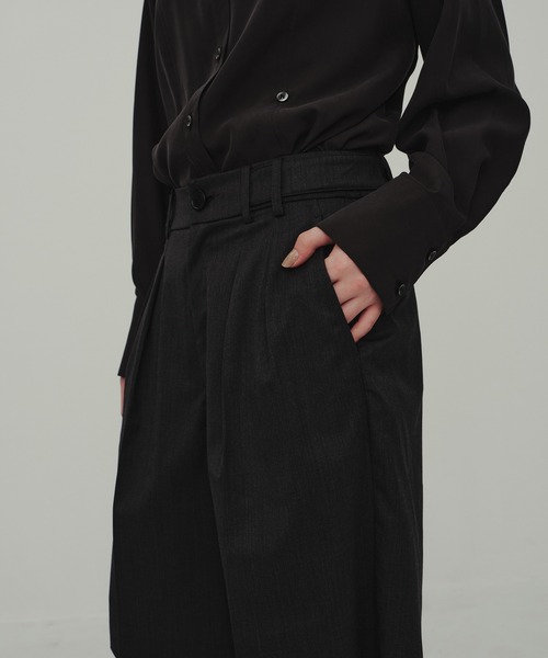 CITY TOKYO パンツ Wool Tuck Half Pants/ウールタックハーフパンツ