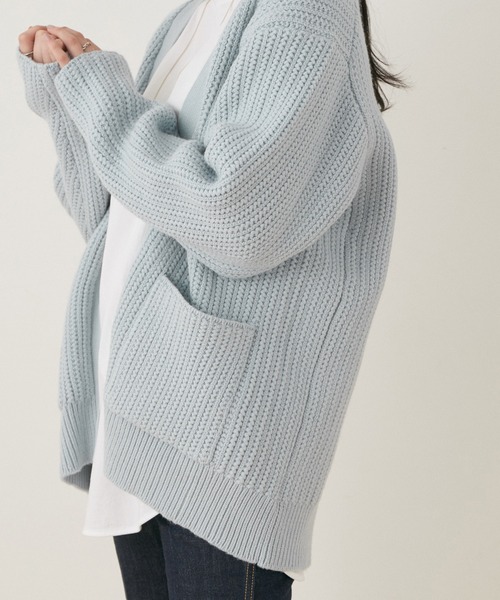 ADAM ET ROPE'（アダムエロペ） ニットカーディガン FREE キナリ