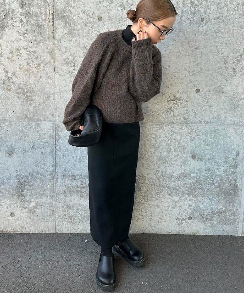 「andme」 長袖ニット M ピンク レディース_画像6