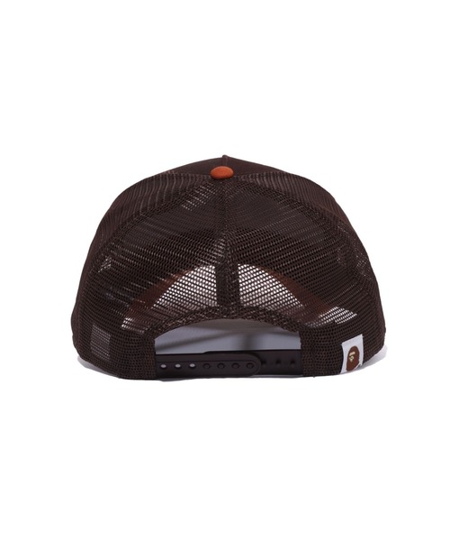 A BATHING APE（アベイシングエイプ） メッシュキャップ FREE ブラウン