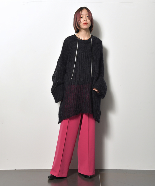 「CITYSHOP」 長袖ニット FREE ブルー レディース_画像4