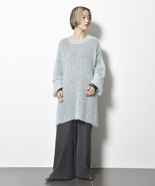 「CITYSHOP」 長袖ニット FREE ブルー レディース_画像7