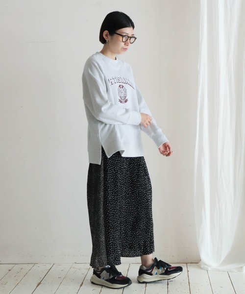 「NOMBRE IMPAIR」 スウェットカットソー FREE ライトグレー レディース_画像9